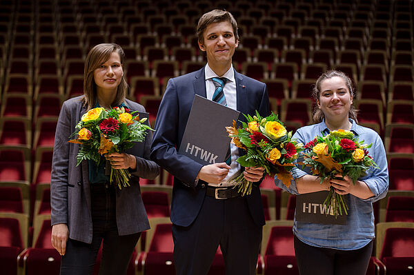 Marina Jostina, Christian Mahlburg, Wiebke Kestler (Foto: Robert Weinhold/HTWK Leipzig)