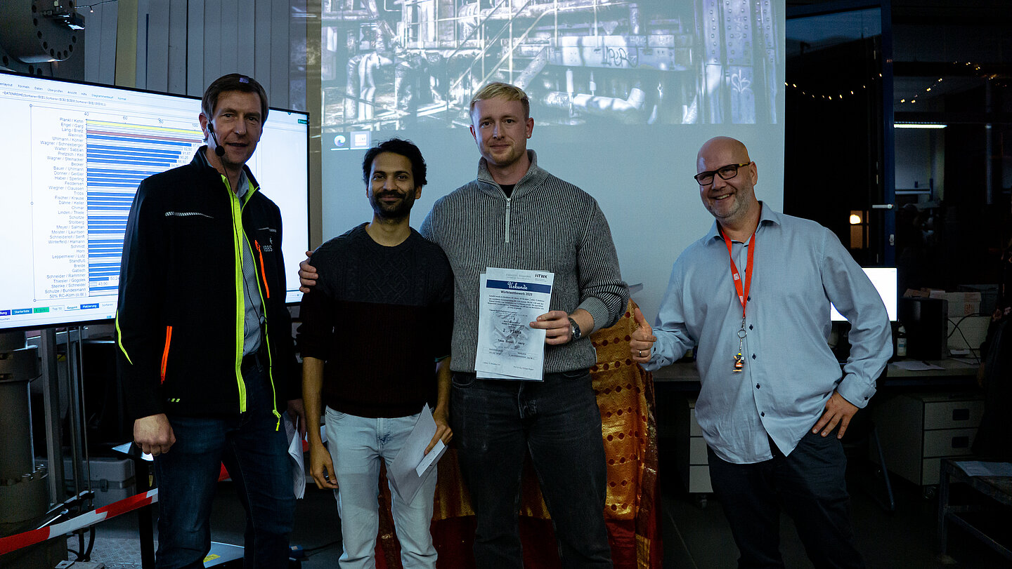 Die Zweitplatzierten mit Urkunde