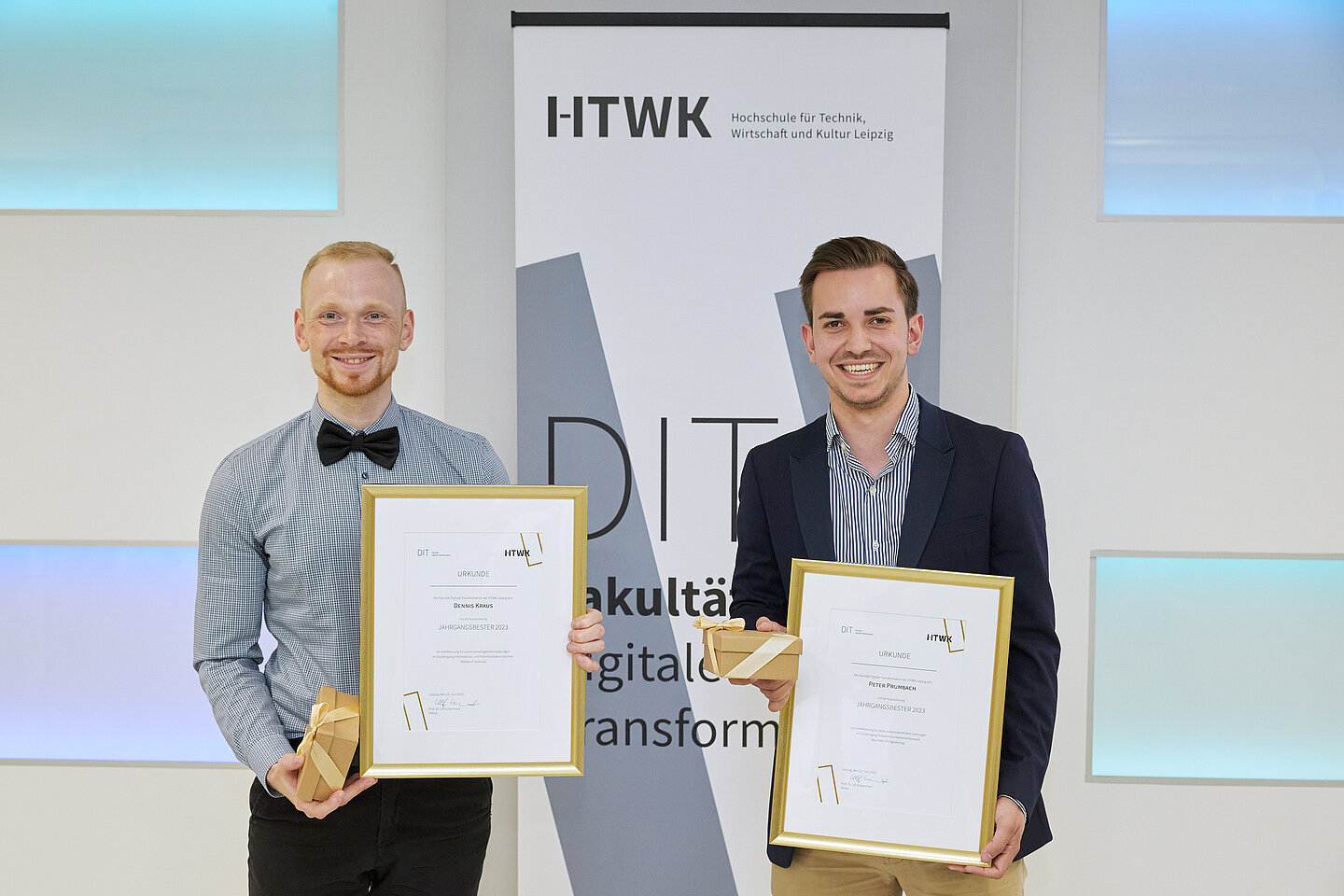 Jahrgangsbeste 2023 Zwei Studierende erhalten Auszeichnungsurkunden als Jahrgangsbeste